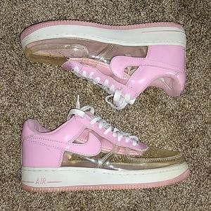pink clear nikes